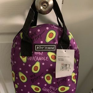 Betsey Johnson Holy Guacamole lunch bag